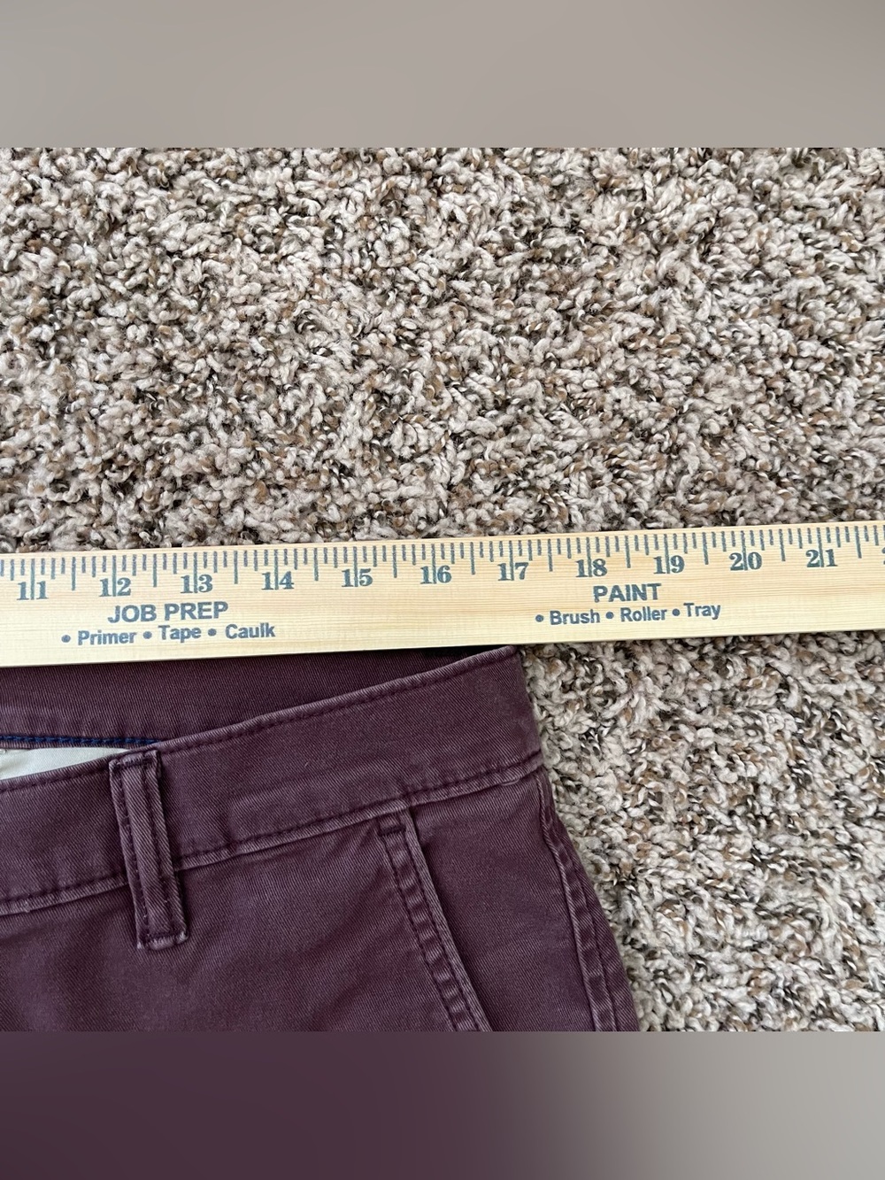 Levi's XX Chino Standard Taper Burgundy Pants Men's Size W34 L30 Trousers - Picture 6 of 15